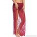 Avidlove Womens Beach Wear Cover up Swimwear Bikini Lace Floral Long Maxi Beach Dress Dark Red B0758JTJRR